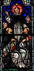St. Dominic Disperses the Brethren; St. Dominic's Church, Washington, DC (Photograph by Fr. Lawrence Lew, O.P.)